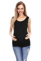 Women Sleeveless Top – Scoop-Neck Top -Guocali