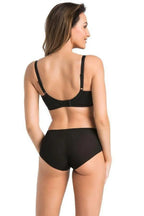 Women Solid Lace Nursing Underwire Bra - Guocali