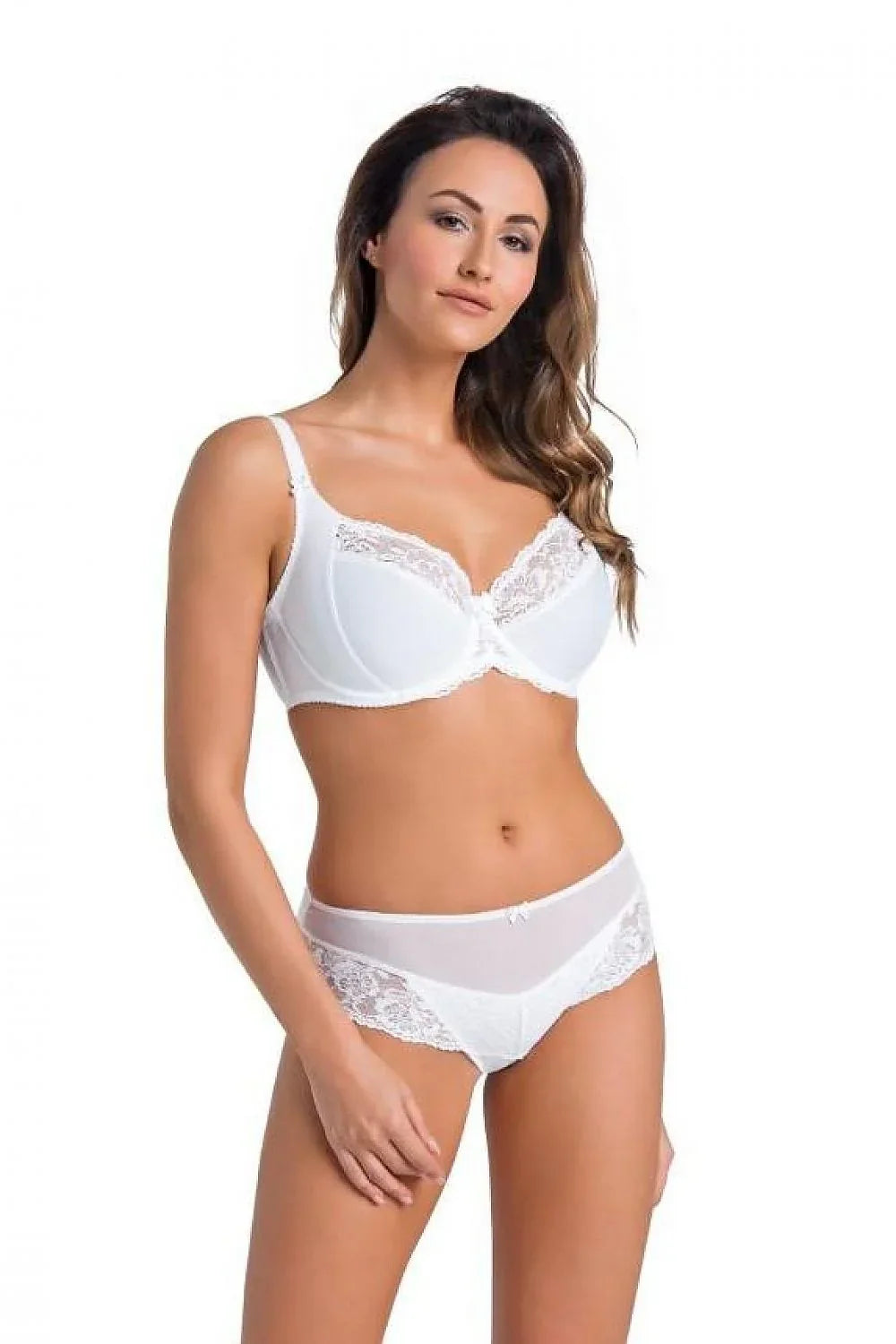 Women Solid Lace Sleep Underwire Bra - Guocali