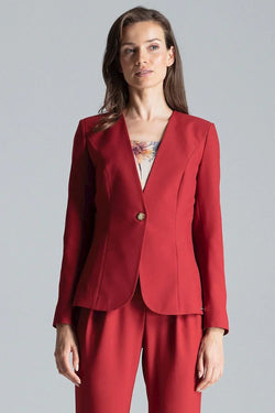 Women Suit Jacket - Lightweight - 1-Button Blazer - Guocali
