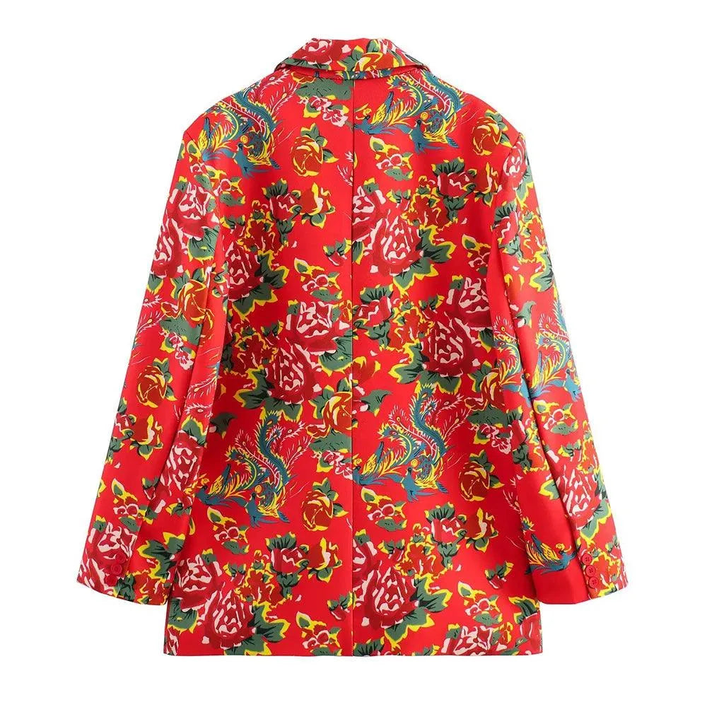 Women Suit Jacket - Lightweight - Button Blazer, Multicolor