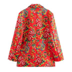 Women Suit Jacket - Lightweight - Button Blazer, Multicolor