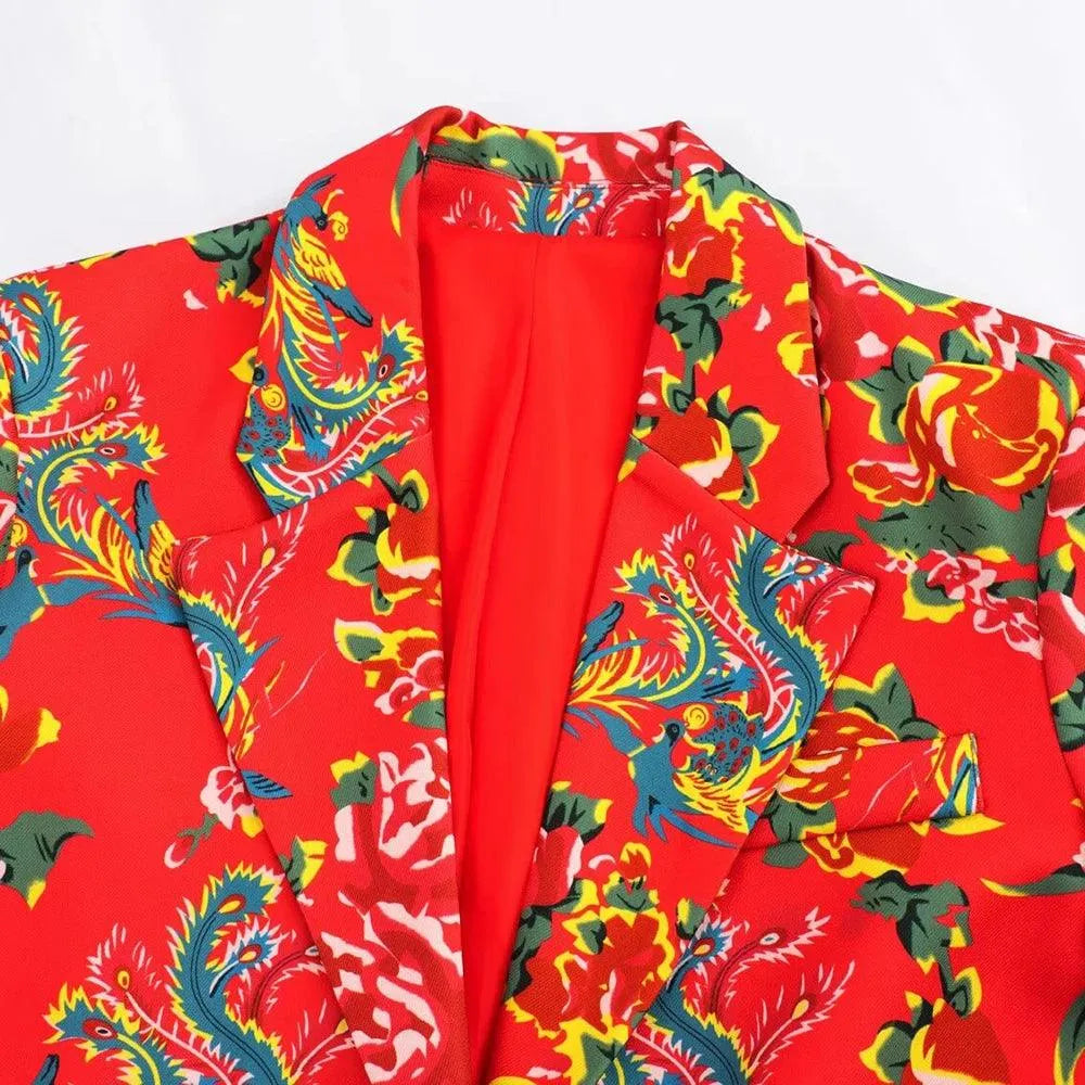 Women Suit Jacket - Lightweight - Button Blazer, Multicolor