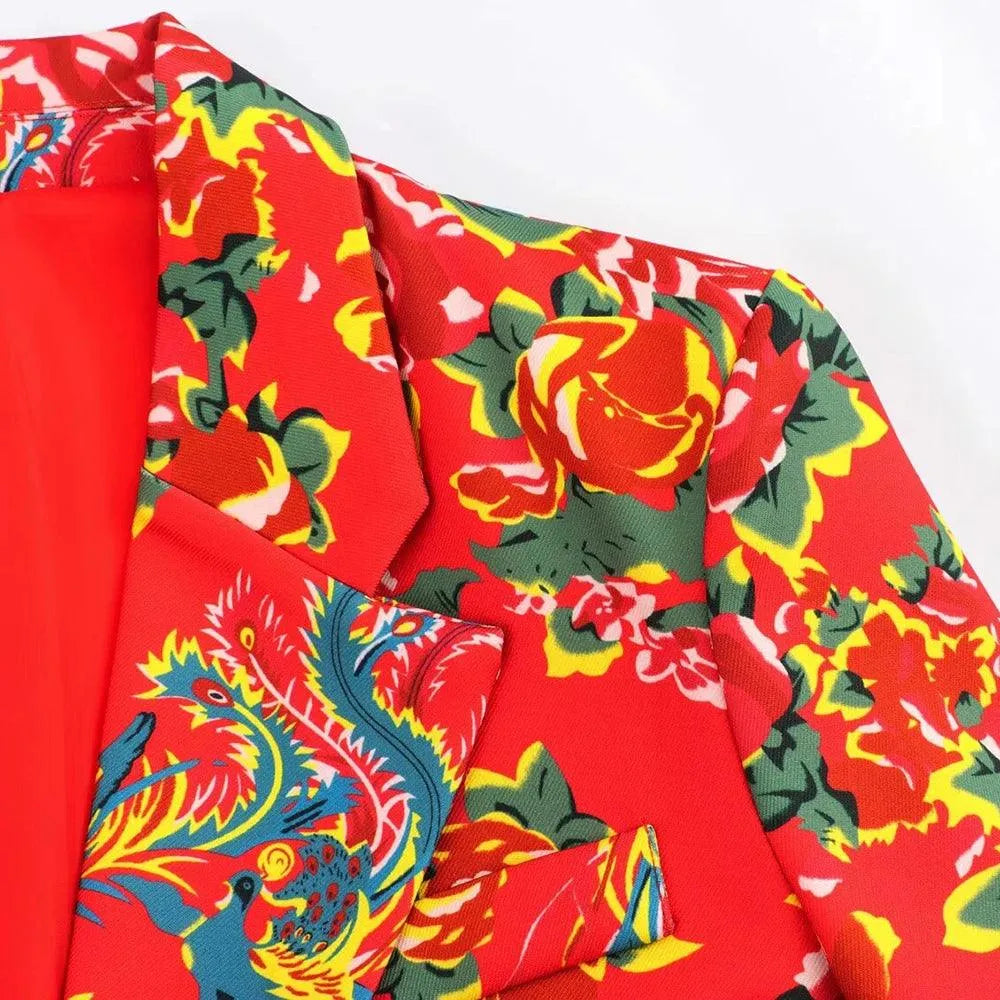 Women Suit Jacket - Lightweight - Button Blazer, Multicolor