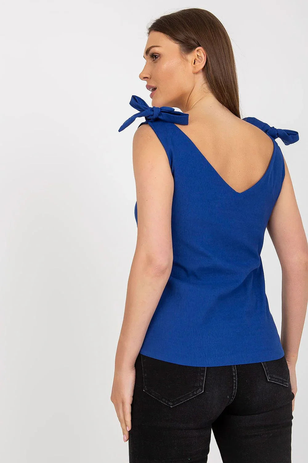 Women Tie-front Top – Sweetheart Top -Guocali