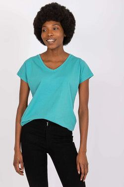 Women V-Neck Short-Sleeves T-Shirt – Stretchable - Guocali