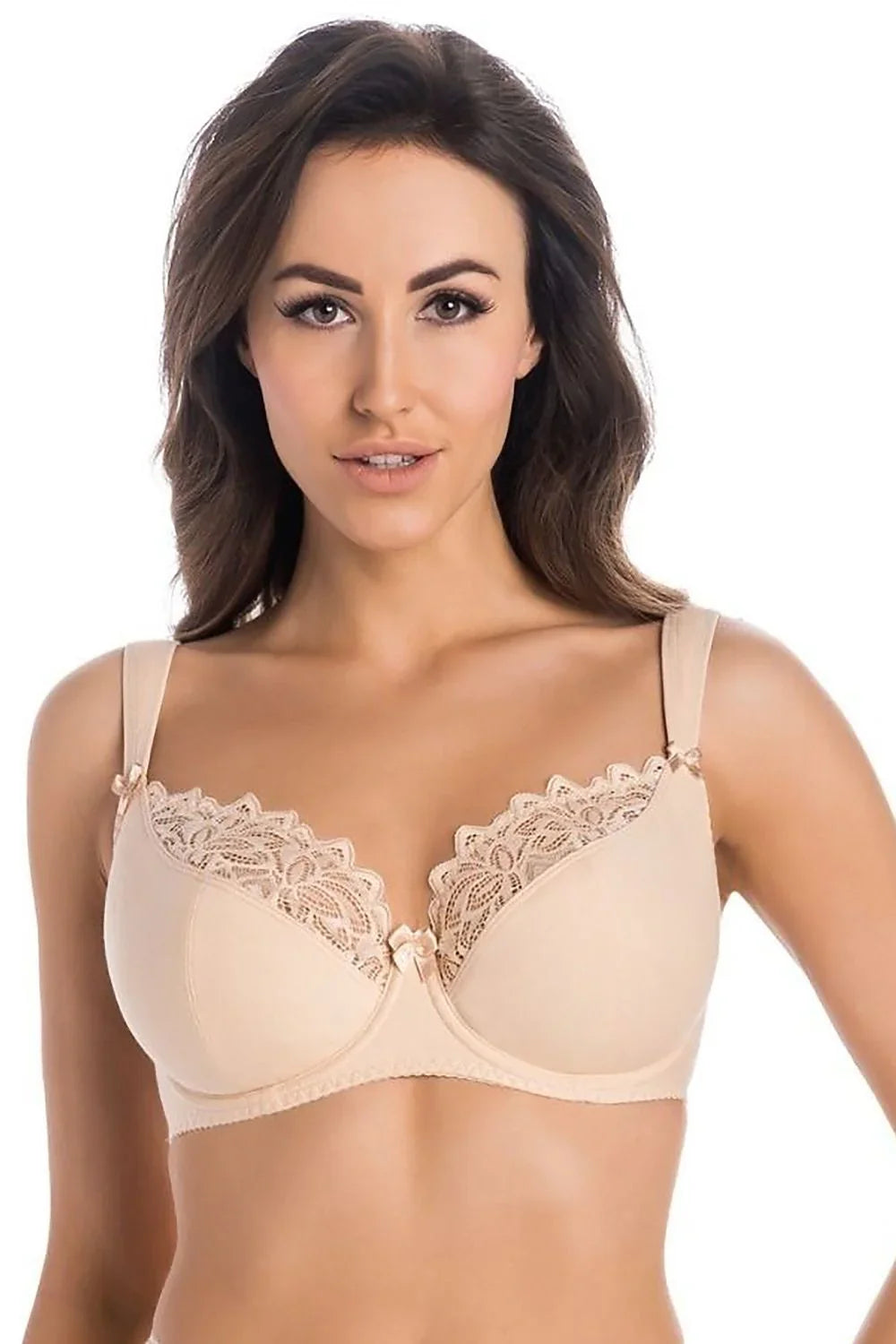 Women Wide Strap Full Coverage Underwire Bra - Guocali