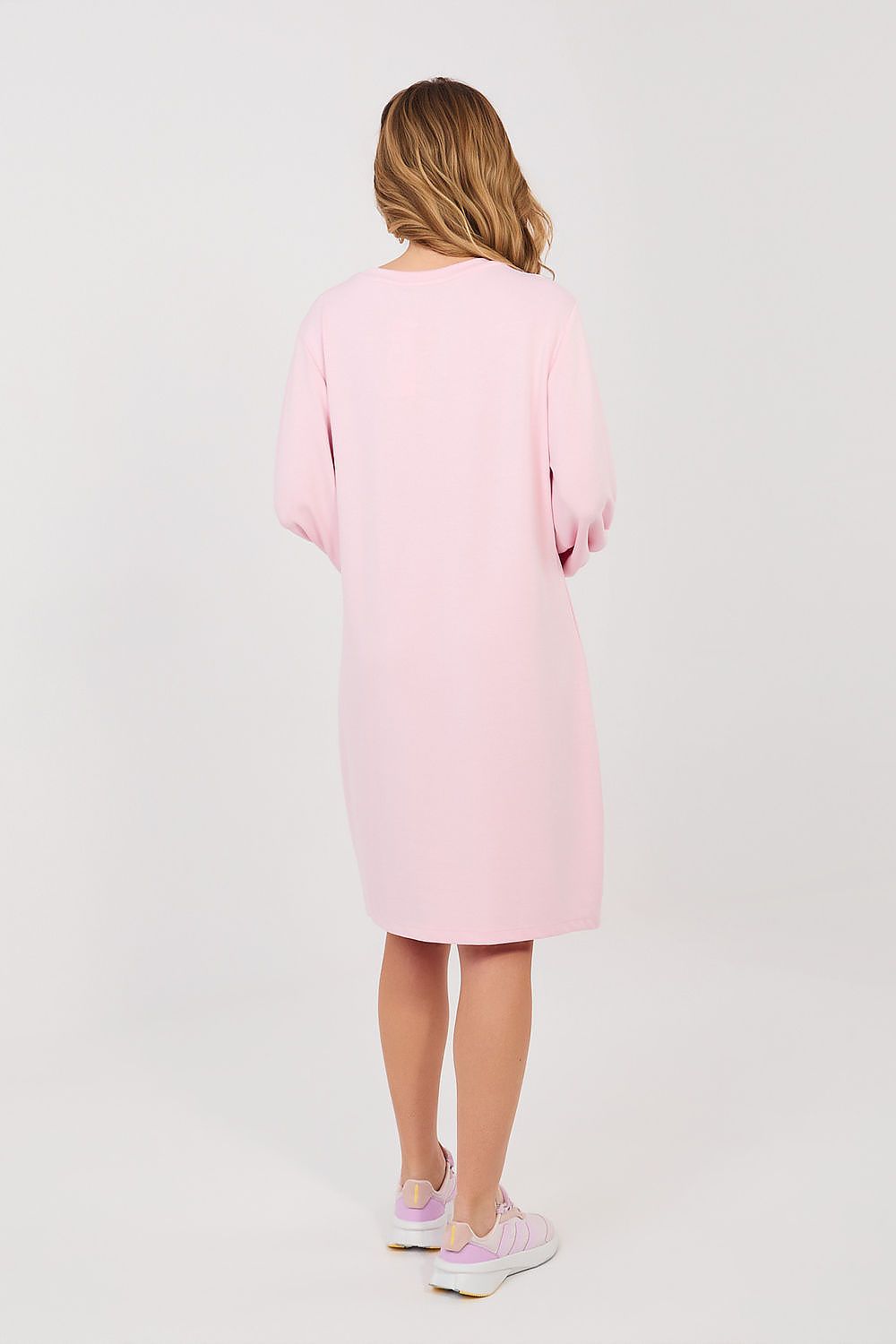 Women’s Beige Minimalist Straight Knee-Length Shift Dress - Guocali
