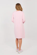 Women’s Beige Minimalist Straight Knee-Length Shift Dress - Guocali