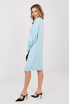 Women’s Beige Minimalist Straight Knee-Length Shift Dress - Guocali