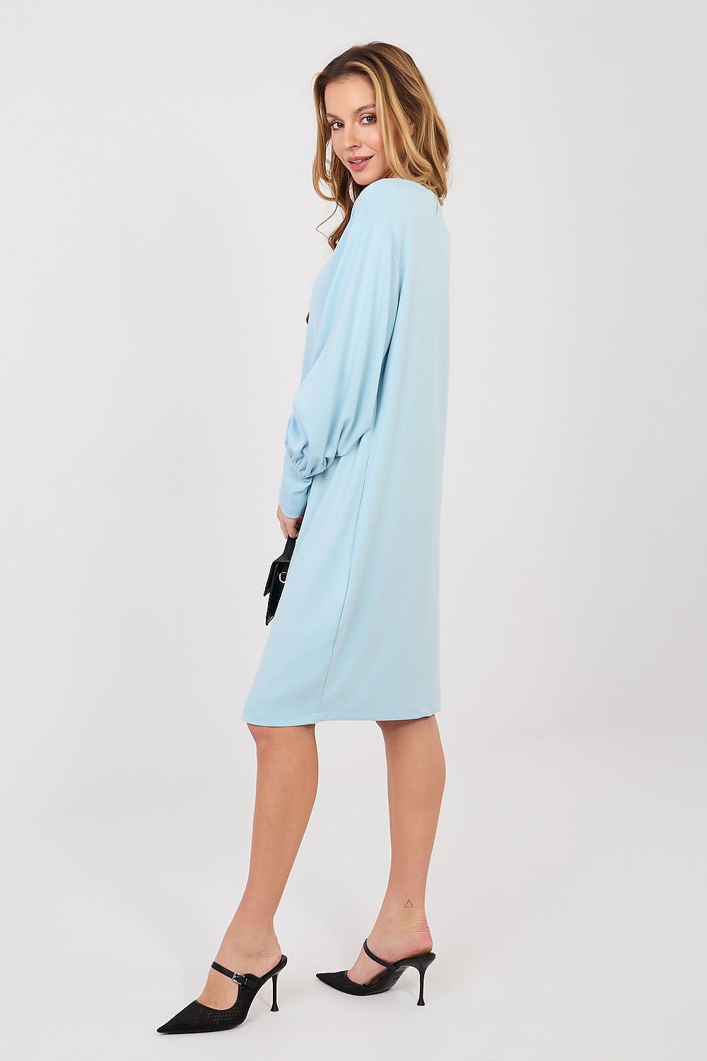 Women’s Beige Minimalist Straight Knee-Length Shift Dress - Guocali
