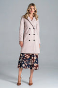 Women's Belted Double-Breasted Wool Wrap Coat – Coat | GUOCALI