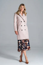 Women's Belted Double-Breasted Wool Wrap Coat – Coat | GUOCALI – view 2