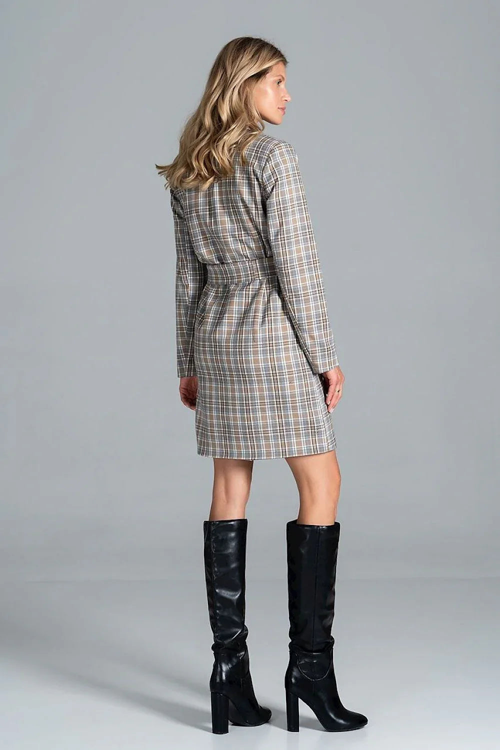 Women's Belted Double-Breasted Wool Wrap Coat – Coat | GUOCALI – view 6