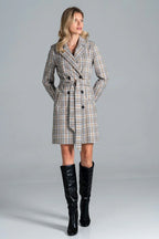 Women's Belted Double-Breasted Wool Wrap Coat – Coat | GUOCALI – view 7