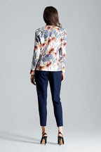 Women's Collarless One-Button Blazer – Light Grey – Blazer | GUOCALI – view 3
