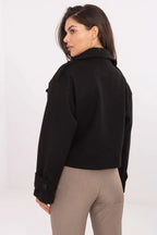 Women's Cropped Coat - With Lining Chic, Elegant, Casual - Guocali