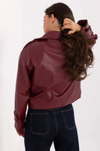Women's Cropped Coat - With Lining Chic, Elegant, Casual - Guocali