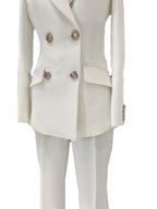 Women's Double-Breasted Notch Lapel Pantsuit – Pant Suit | GUOCALI – view 2