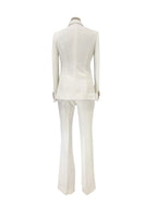 Women's Double-Breasted Notch Lapel Pantsuit – Pant Suit | GUOCALI – view 4