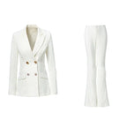 Women's Double-Breasted Notch Lapel Pantsuit – Pant Suit | GUOCALI – view 5