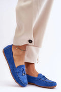 Women's Eco-Suede Platform Moccasins with Padlock Detail – Moccasins | GUOCALI