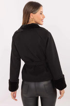 Women's Elegant Fur-Trimmed Coat – Coat | GUOCALI – view 10
