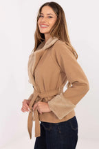 Women's Elegant Fur-Trimmed Coat – Coat | GUOCALI – view 13