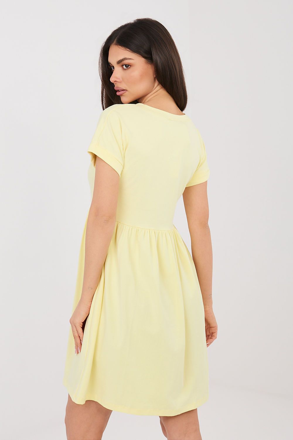 Women’s Green Knee-Length Short Sleeve Casual Dress - Guocali