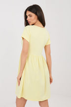 Women’s Green Knee-Length Short Sleeve Casual Dress - Guocali
