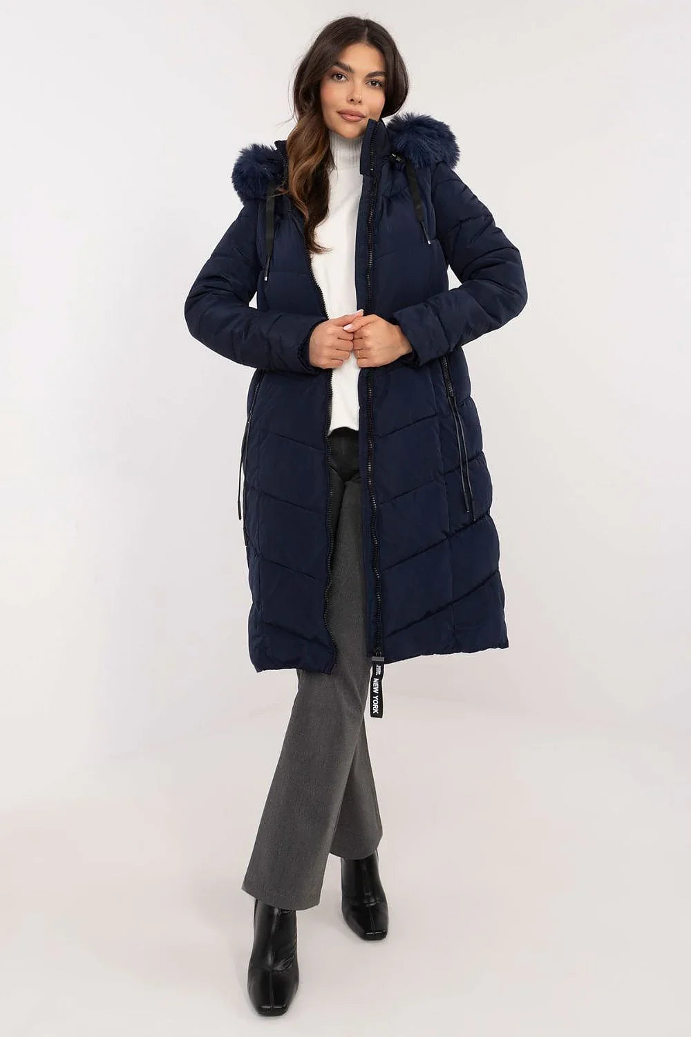 Women's Hooded Quilted Puffer Jacket – Jacket | GUOCALI – view 6