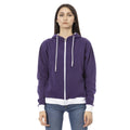 Women's hoodie Baldinini Trend Full-Zip Logo Cotton Violet – main view