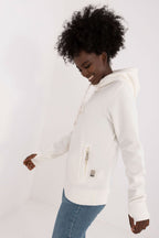 Women's Hoodie Drawstring Hood Zip Pockets Insulated – Hoodie | GUOCALI – view 2