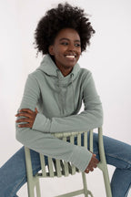 Women's Hoodie Drawstring Hood Zip Pockets Insulated – Hoodie | GUOCALI – view 5