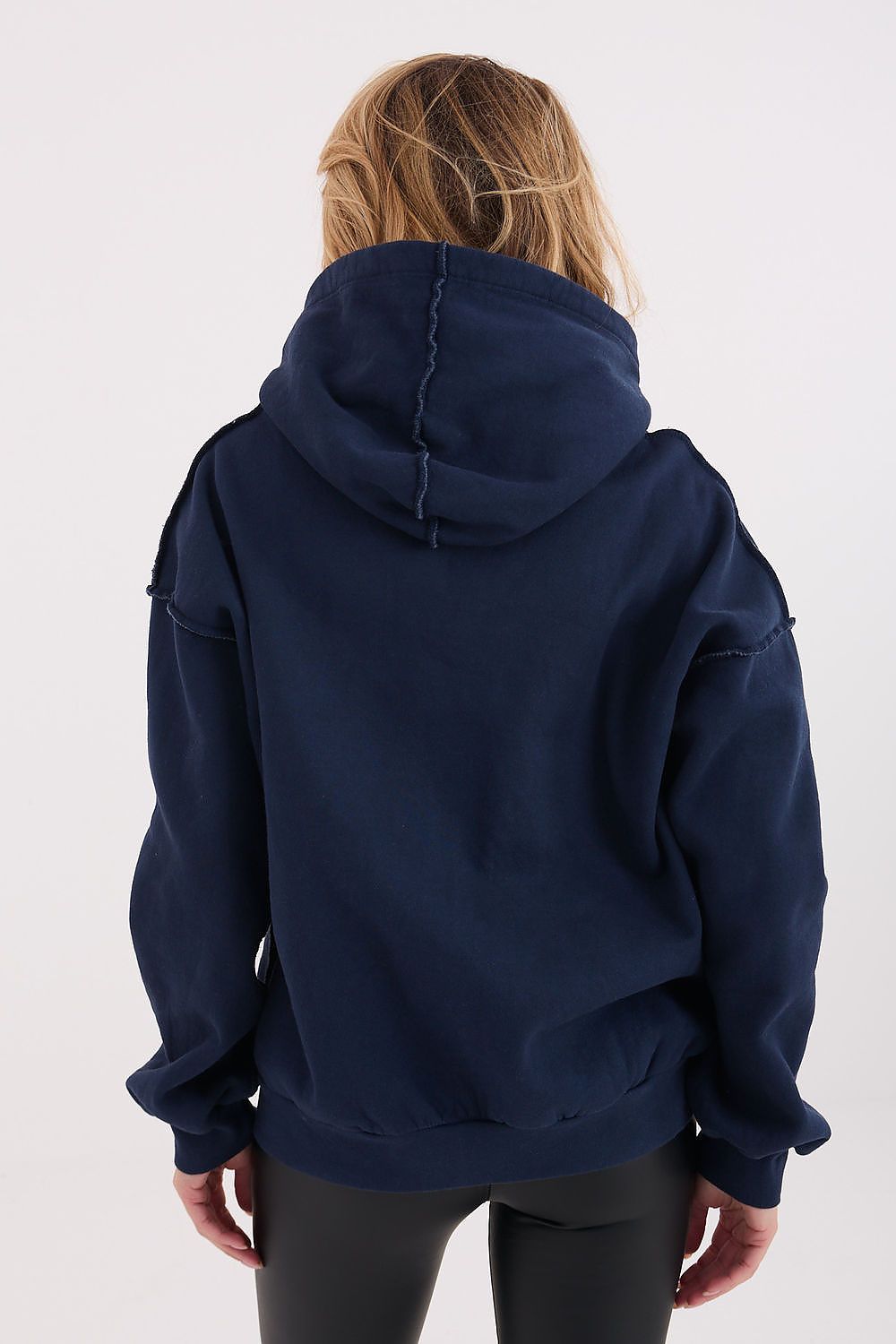 Women's hoodie navy casual look