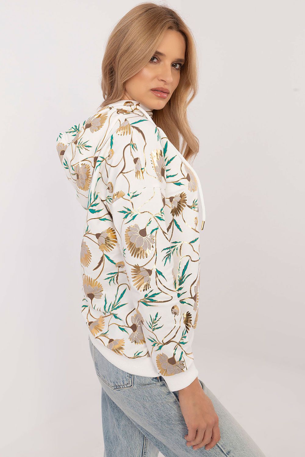 Women's Hoodie Floral Print Pullover Cotton Blend – Hoodie | GUOCALI – view 2