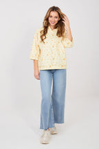 Women's Hoodie Floral Print Three-Quarter Sleeve – Hoodie | GUOCALI