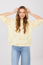 Women's hoodie yellow spring casual view