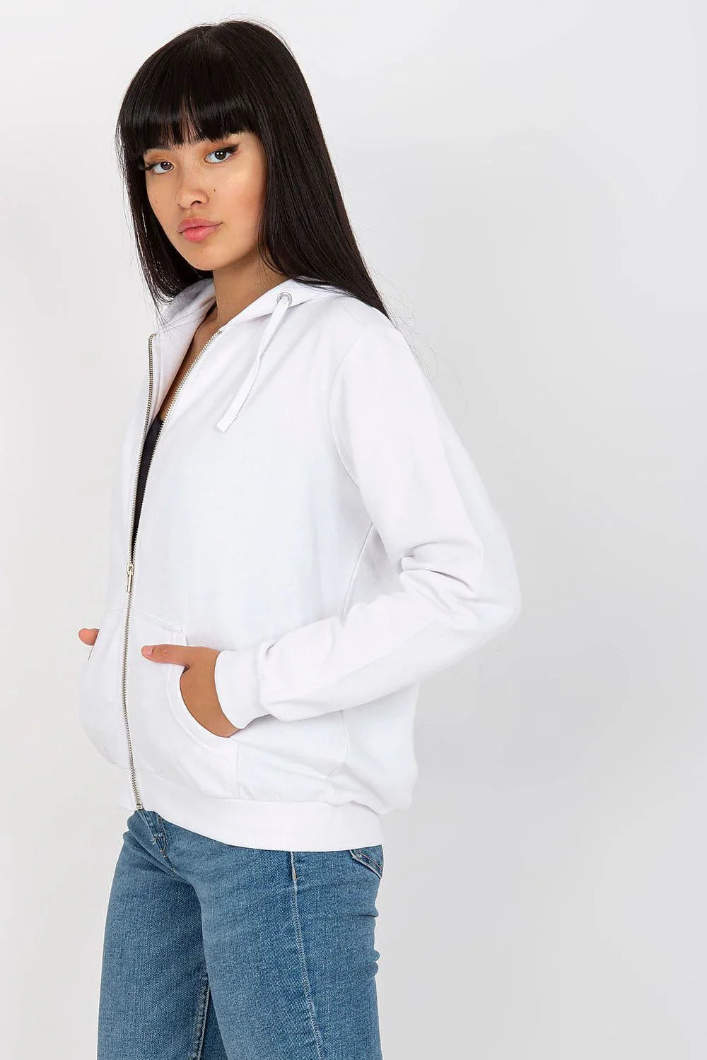 Women's hoodie Full Zip Regular Fit Split Pockets Cotton Blend – view 15
