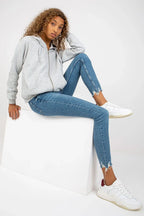 Women's hoodie Full Zip Regular Fit Split Pockets Cotton Blend – view 18