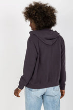 Women's hoodie Full Zip Regular Fit Split Pockets Cotton Blend – view 3