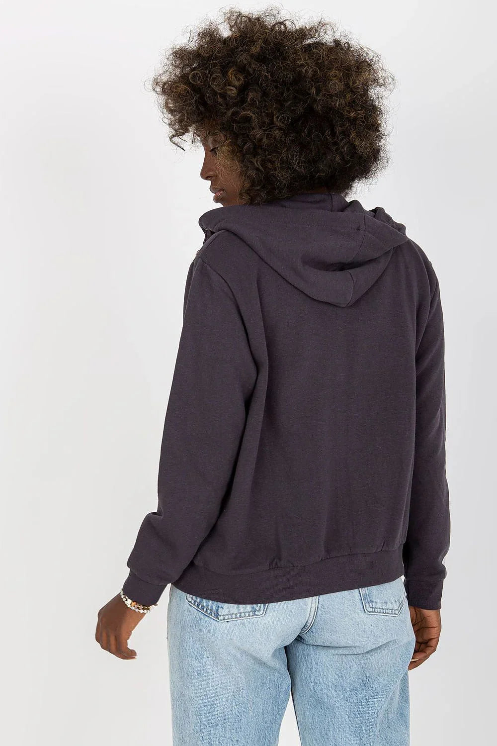Women's Hoodie Full Zip Regular Fit Split Pockets Cotton Blend – Hoodie | GUOCALI – view 3