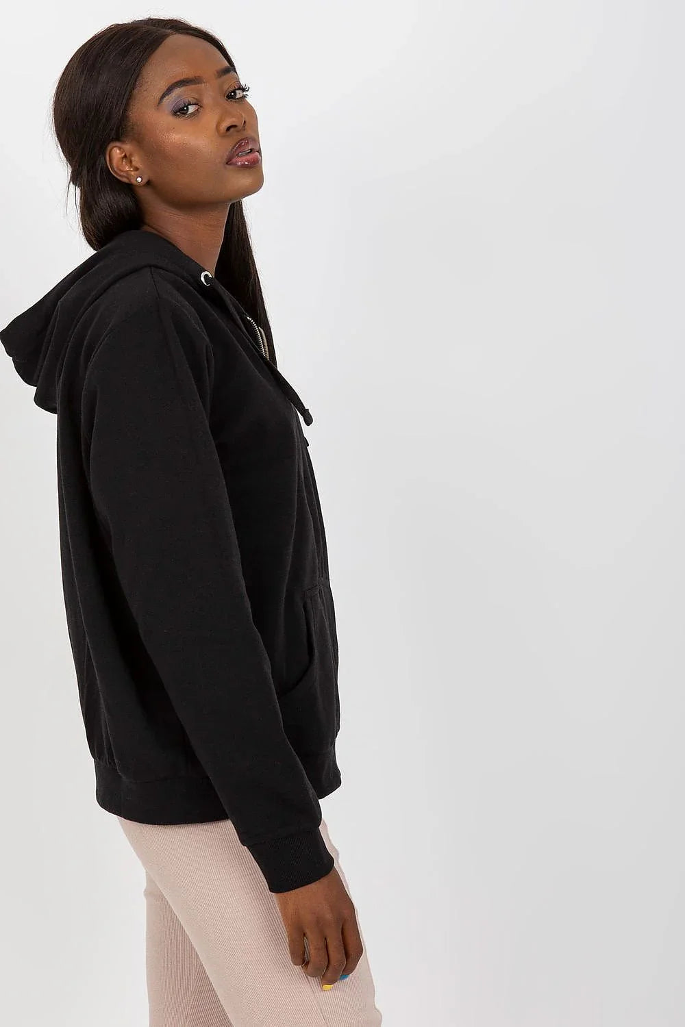 Women's hoodie Full Zip Regular Fit Split Pockets Cotton Blend – view 8