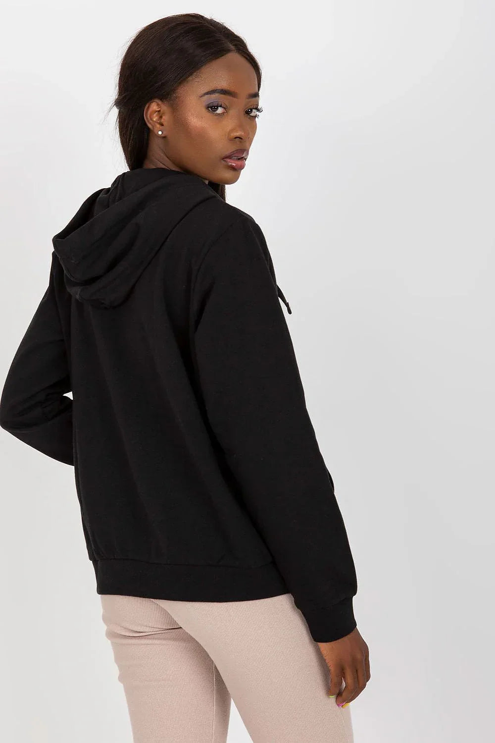 Women's hoodie Full Zip Regular Fit Split Pockets Cotton Blend – view 9