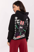 Women's Hoodie Graphic Back Print Drawstring Cotton Blend – Hoodie | GUOCALI – view 3