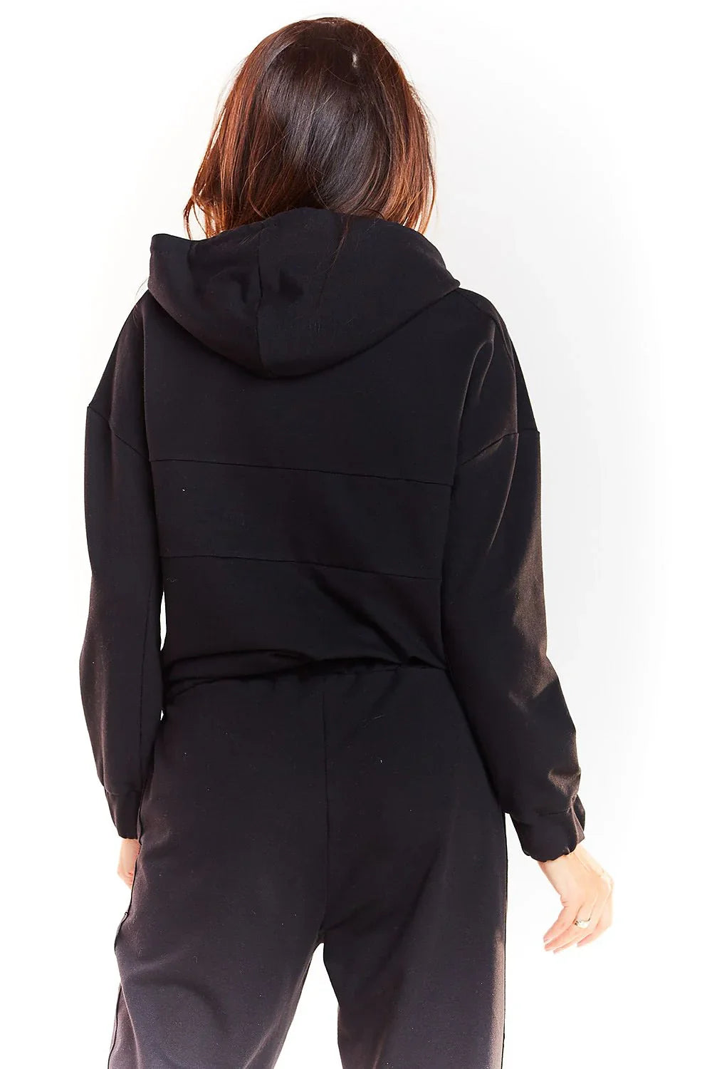 Women's Hoodie Half Zip Kangaroo Pocket Regular Fit Waist Length – Hoodie | GUOCALI – view 6
