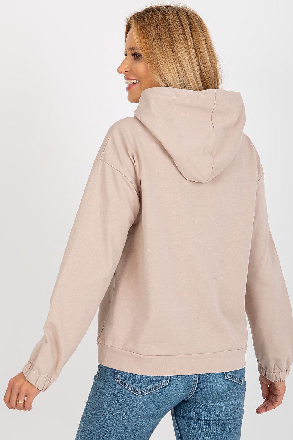 Women's Hoodie Kangaroo Pocket Drawstring Hood Cotton Blend – Hoodie | GUOCALI – view 3