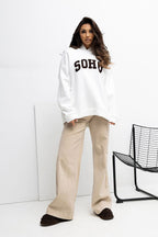 Women's Hoodie Logo Print Regular Fit Cotton Blend – Hoodie | GUOCALI – view 2