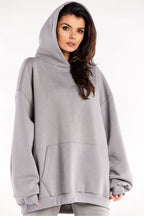 Women's Hoodie Oversized Kangaroo Pocket Cotton Blend – Hoodie | GUOCALI