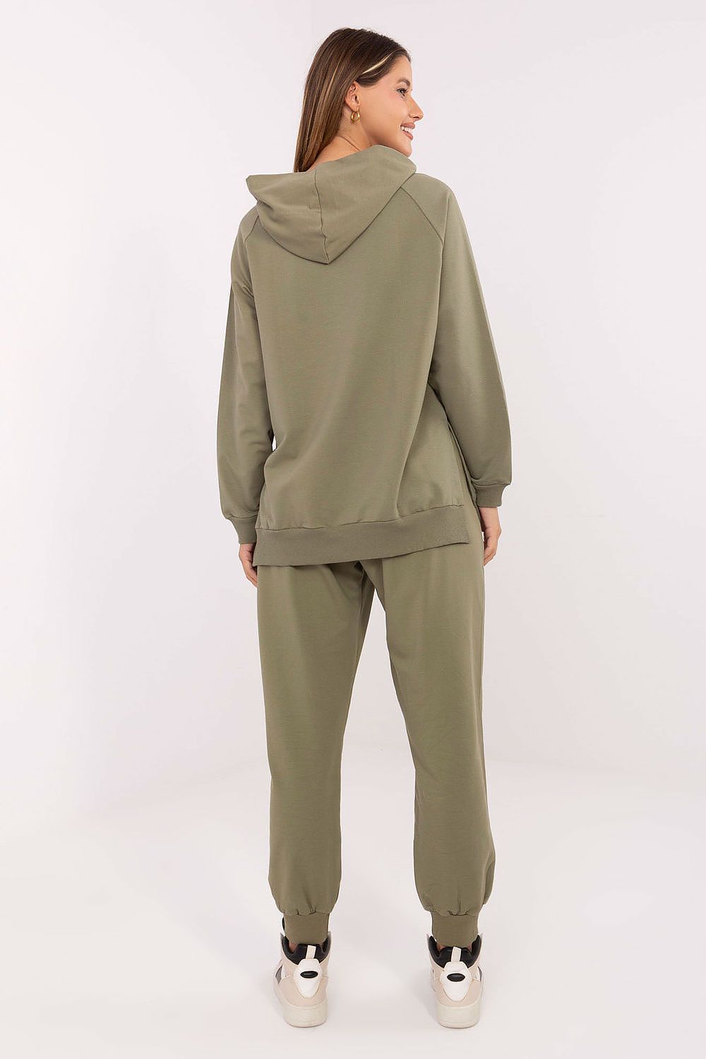 Women's Hoodie Oversized Kangaroo Pocket Side Slits – Hoodie | GUOCALI – view 3